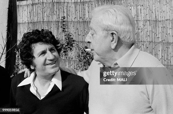 Jacques Prévert et Mouloudji à Paris Jacques Prévert et Mouloudji à Paris