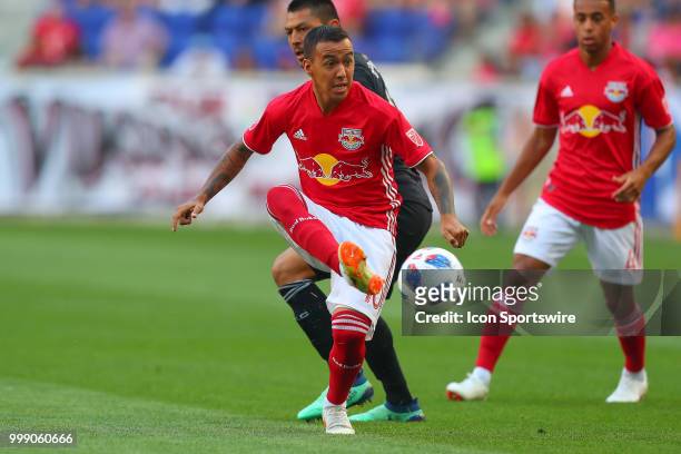New York Red Bulls midfielder Alejandro Romero Gamarra during the first half of the Major League Soccer game between Sporting Kansas City and the New...