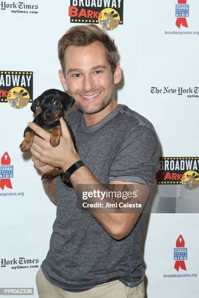 Chad Kimball attends the 20th Anniversary Of Broadway Barks at Shubert Alley on July 14, 2018 in New York City.