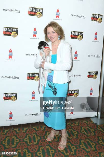 Renee Fleming attends the 20th Anniversary Of Broadway Barks at Shubert Alley on July 14, 2018 in New York City.