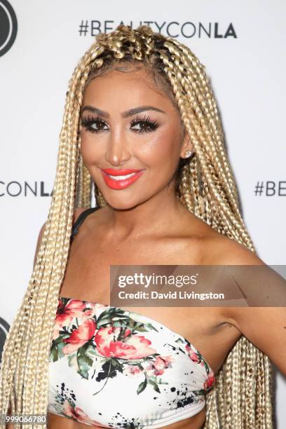 Angel Brinks attends the Beautycon Festival LA 2018 at the Los Angeles Convention Center on July 14, 2018 in Los Angeles, California.