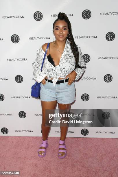 Jade Kendall attends the Beautycon Festival LA 2018 at the Los Angeles Convention Center on July 14, 2018 in Los Angeles, California.