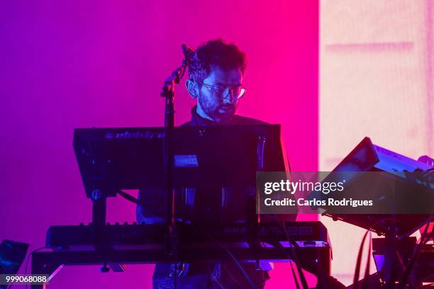 Ben Goldwasser of the MGMT performs at NOS Alive Festival 2018 on July 13, 2018 in Lisbon, Portugal.