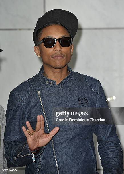 Musician Pharrell Williams attends the World Music Awards 2010 at the Sporting Club on May 18, 2010 in Monte Carlo, Monaco.