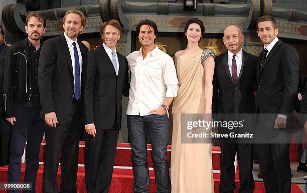Billy Bob Thornton, Nicolas Cage, Jerry Bruckheimer, Tom Cruise, Gemma Arterton, Sir Ben Kingsley and Jake Gyllenhaal attends the Jerry Bruckheimer...