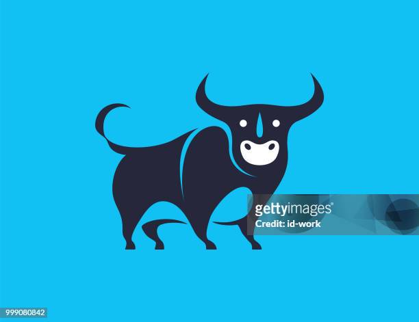 bull-symbol - bull icon stock-grafiken, -clipart, -cartoons und -symbole
