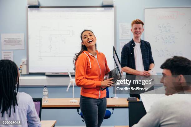 participating in engineering class - math science technology preparatory school stock pictures, royalty-free photos & images