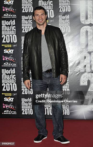 Wladimir Klitschko attends the World Music Awards 2010 at the Sporting Club on May 18, 2010 in Monte Carlo, Monaco.