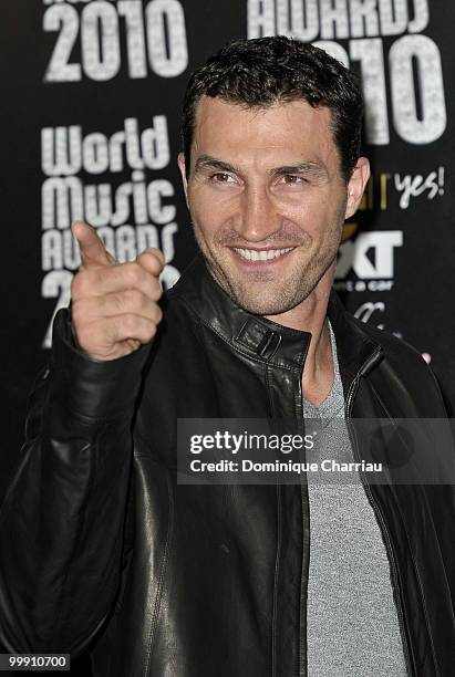 Wladimir Klitschko attends the World Music Awards 2010 at the Sporting Club on May 18, 2010 in Monte Carlo, Monaco.