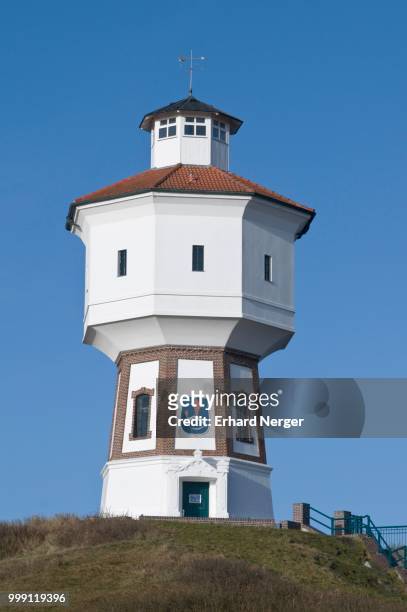 water tower on langeoog, lower saxony, germany - langeoog stock pictures, royalty-free photos & images
