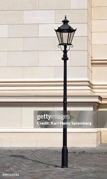 streetlamp in front of the facade of st. nicholas church, potsdam, brandenburg, germany - st nicholas church stock pictures, royalty-free photos & images