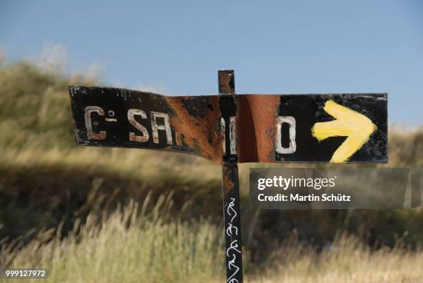 jakobweg - camino - way of st james - caminho stock pictures, royalty-free photos & images