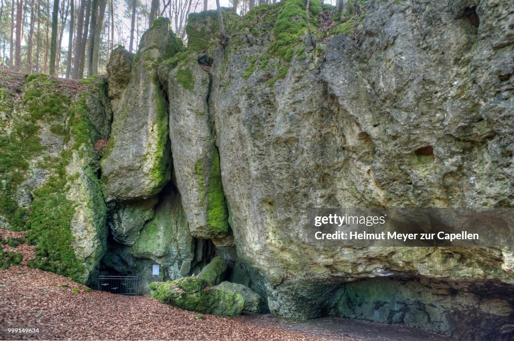Esper Cave Natural Monument, Leutzdorf, Lower Franconia, Bavaria, Germany