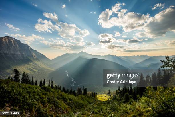 glacier rays - jaye stock pictures, royalty-free photos & images