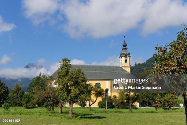 reisach priory, monastery in oberaudorf, inn valley, upper bavaria, bavaria, germany - inn stockfoto's en -beelden