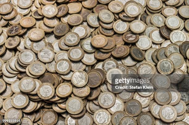 a heap of euro coins, germany - klein stock pictures, royalty-free photos & images