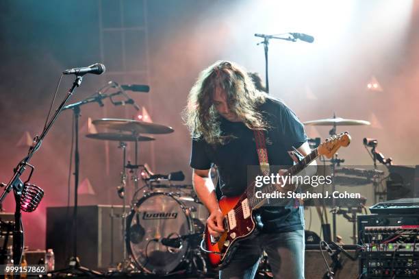 Adam Granduciel of The War On Drugs performs on Day 2 of the 2018 Forecastle Music Festival on July 14, 2018 in Louisville, Kentucky.