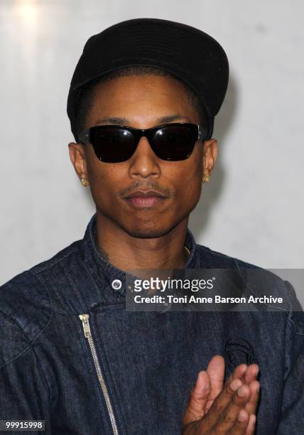 Pharrell Williams attends the World Music Awards 2010 at the Sporting Club on May 18, 2010 in Monte Carlo, Monaco.