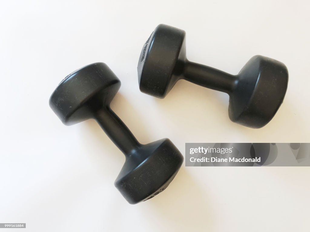 A pair of dumbbells