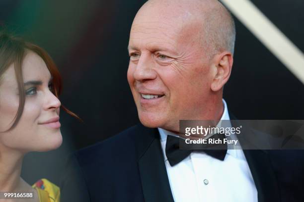 Tallulah Willis and Bruce Willis attend the Comedy Central Roast of Bruce Willis at Hollywood Palladium on July 14, 2018 in Los Angeles, California.
