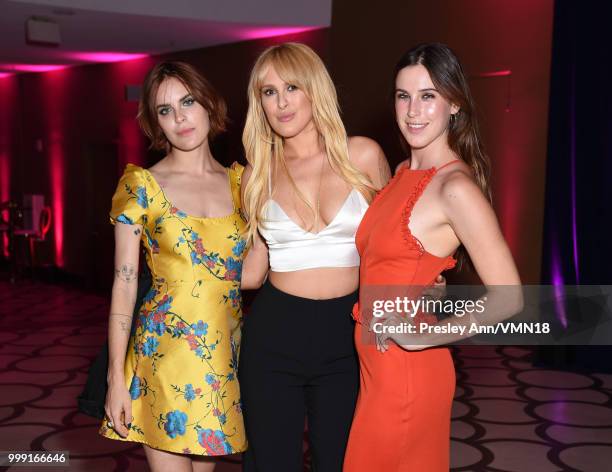 Tallulah Willis, Rumer Willis and Scout Willis attend the Comedy Central Roast of Bruce Willis at Hollywood Palladium on July 14, 2018 in Los...