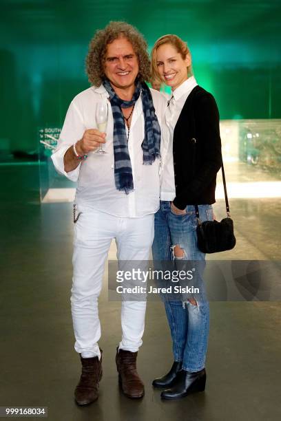 Fabio Granato and Sara Hirsch are seen at "Art Goes Green" event at The New Museum in New York, organized by Kaspersky Lab in Collaboration with DS...