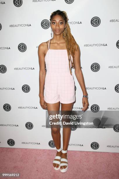 Jay Wilder attends the Beautycon Festival LA 2018 at the Los Angeles Convention Center on July 14, 2018 in Los Angeles, California.