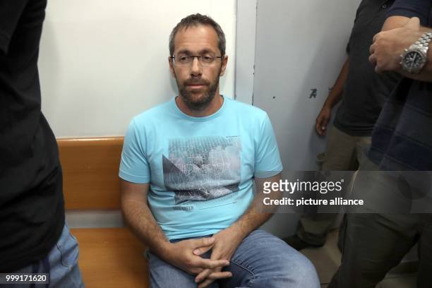 Long-time advisor to the Social Democratic Party of Austria , Tal Silberstein, sitting in a courtroom in Rishon Lezion, Israel, 14 August 2017. ....