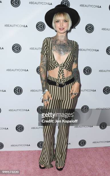 Sara on the Internet attends Beautycon Festival LA 2018 at Los Angeles Convention Center on July 14, 2018 in Los Angeles, California.