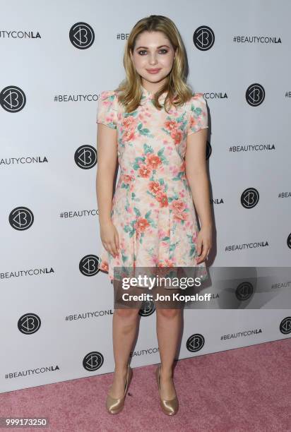 Sammi Hanratty attends Beautycon Festival LA 2018 at Los Angeles Convention Center on July 14, 2018 in Los Angeles, California.