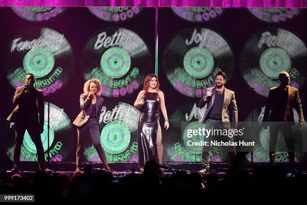 Canadian singer-songwriter Shania Twain performs at Barclays Center of Brooklyn on July 14, 2018 in New York City.