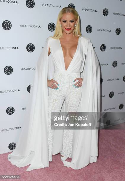 Gigi Gorgeous attends Beautycon Festival LA 2018 at Los Angeles Convention Center on July 14, 2018 in Los Angeles, California.