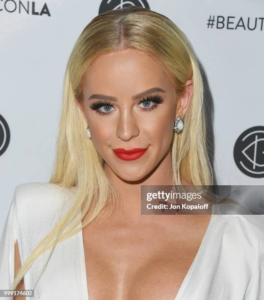 Gigi Gorgeous attends Beautycon Festival LA 2018 at Los Angeles Convention Center on July 14, 2018 in Los Angeles, California.