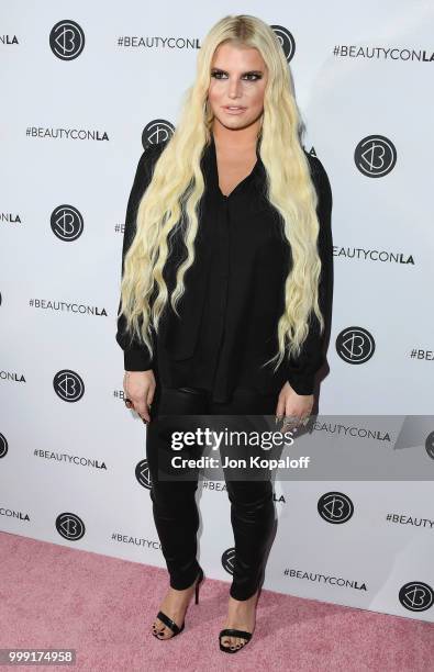 Jessica Simpson attends Beautycon Festival LA 2018 at Los Angeles Convention Center on July 14, 2018 in Los Angeles, California.