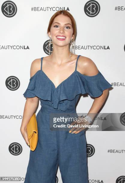 Ainsley Ross attends the Beautycon Festival LA 2018 at the Los Angeles Convention Center on July 14, 2018 in Los Angeles, California.