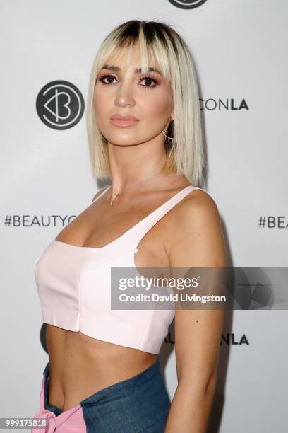 Megan Pormer attends the Beautycon Festival LA 2018 at the Los Angeles Convention Center on July 14, 2018 in Los Angeles, California.