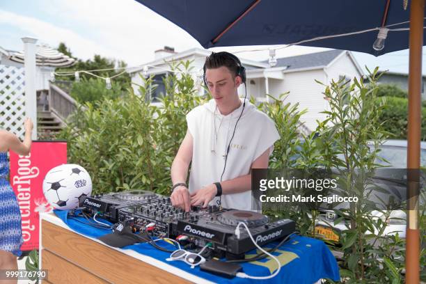 Aiden Jude at the Modern Luxury + The Next Wave at Breakers Montauk on July 14, 2018 in Montauk, New York.
