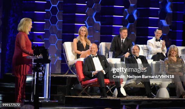 Cybill Shepherd and Bruce Willis, Kevin Pollak, Martha Stewart, Nikki Glaser, Edward Norton, and Joseph Gordon-Levitt attend the Comedy Central Roast...