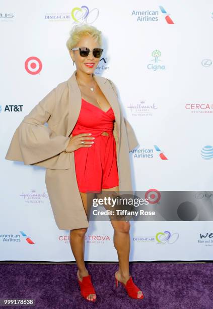 Nicole Ari Parker attends the HollyRod 20th Annual DesignCare at Cross Creek Farm on July 14, 2018 in Malibu, California.