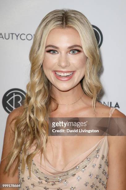 Paige Lorentzen attends the Beautycon Festival LA 2018 at the Los Angeles Convention Center on July 14, 2018 in Los Angeles, California.