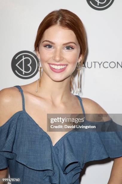 Ainsley Ross attends the Beautycon Festival LA 2018 at the Los Angeles Convention Center on July 14, 2018 in Los Angeles, California.