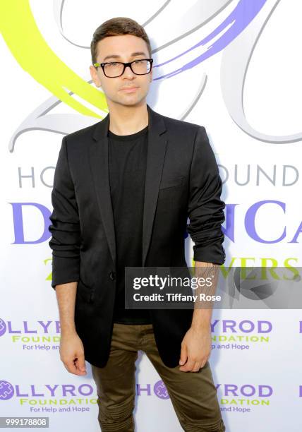 Christian Siriano attends the HollyRod 20th Annual DesignCare at Cross Creek Farm on July 14, 2018 in Malibu, California.