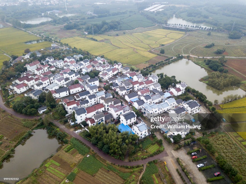 After the rain in the village