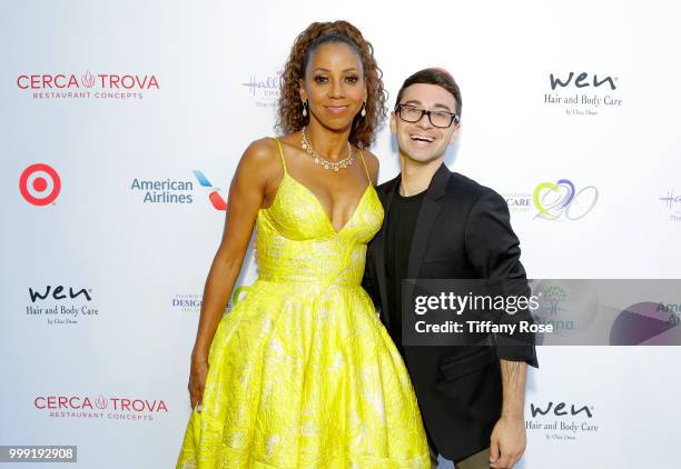 Holly Robinson Peete and Christian Siriano attends the HollyRod 20th Annual DesignCare at Cross Creek Farm on July 14, 2018 in Malibu, California.