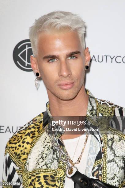 Brad Mondo attends the Beautycon Festival LA 2018 at the Los Angeles Convention Center on July 14, 2018 in Los Angeles, California.