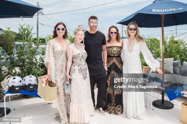 Toby Milstein, Sydney Sadick, BCBG Designer Bernd Kroeber, Liza Fields and Beach Magazine Editor-in-Chief Sarah Bray attend the Modern Luxury + The...