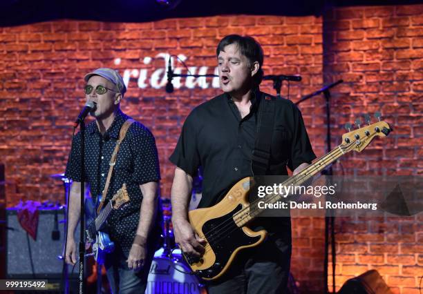 Marshall Crenshaw and Mike Mesaros of The Smithereens live at the Iridium on July 14, 2018 in New York City.