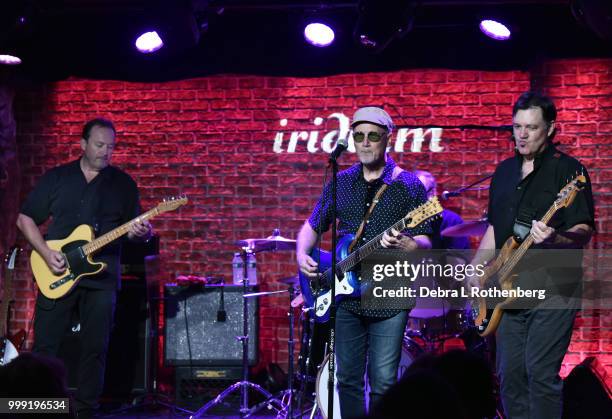 Jim Babjak, Marshall Crenshaw and Mike Mesaros of The Smithereens live at the Iridium on July 14, 2018 in New York City.