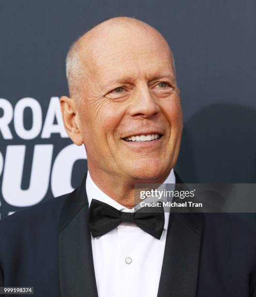 Bruce Willis arrives to the Comedy Central "Roast of Bruce Willis" held on July 14, 2018 in Los Angeles, California.