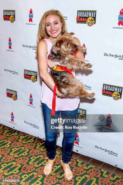 Christy Altomare attends the 2018 Broadway Barks at Shubert Alley on July 14, 2018 in New York City.